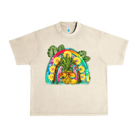 Sandshell pineapple rainbow Urban Heavy Tee - BarkalooDesign