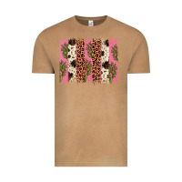Vintage Camel cactus leopard cowhide brush stroke Vintage Tee - Artiststas