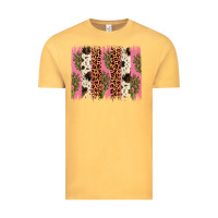 Vintage Mustard cactus leopard cowhide brush stroke Vintage Tee - Artiststas