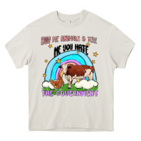 Cream buy me animals Heavy Core Tee - MaliasSmallBusiness