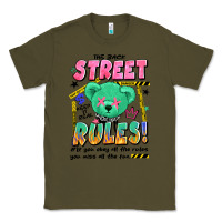 Army Green street rules Classic Tee - Artiststas