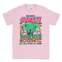Bubblegum Pink street rules Classic Tee - Artiststas