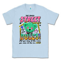 Dusty Blue street rules Classic Tee - Artiststas
