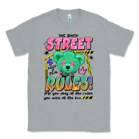 Heather Grey street rules Classic Tee - Artiststas