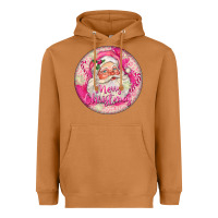 Meerkat Pink Merry Christmas Santa Heavyweight Hoodie - FaDigitalArtStudio