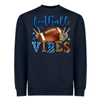 Navy Football vibes blue and grey team color Heavyweight Sweatshirt - HowdyJamesFarm