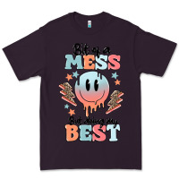 Plum bit of a mess but doing my best Premium Tee - MaliasSmallBusiness