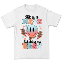 White bit of a mess but doing my best Premium Tee - MaliasSmallBusiness