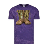 Cloud Purple soldier boots Vintage Tee - RanaPortraitStore