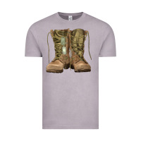 Vintage Zinc soldier boots Vintage Tee - RanaPortraitStore