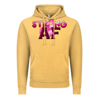 Vintage Mustard strong af breast cancer Vintage Hoodie - BarkalooDesign