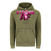 Vintage Olive strong af breast cancer Vintage Hoodie - BarkalooDesign
