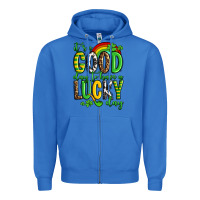 True Royal St. Patrick's It's a good day to have a lucky day Zipper Hoodie - OliviaCreatesArt