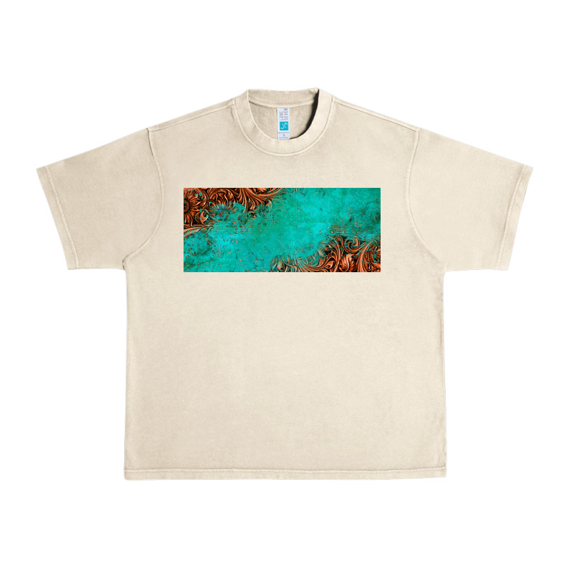 Tooled Leather Turquoise Glitter 11oz Mug Urban Heavy Tee by Jasminsmagicworld | Teevron