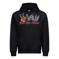 Black peace love freedom Urban Hoodie - RacoonDesign