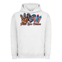 Pigment Lunar Rock peace love freedom Urban Hoodie - RacoonDesign