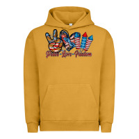 Pigment Peanut Butter peace love freedom Urban Hoodie - RacoonDesign