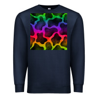 Navy colorful cow seamless pattern Premium Sweatshirt - BundleAndBundleShop
