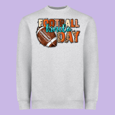Football Kinda Day Heavyweight Sweatshirt Designed By Howdyjamesfarm
