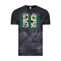 Cloud Black leopard cowhide brush stroke Vintage Tee - Artiststas