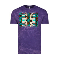 Cloud Purple leopard cowhide brush stroke Vintage Tee - Artiststas