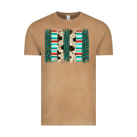 Vintage Camel leopard cowhide brush stroke Vintage Tee - Artiststas