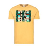 Vintage Mustard leopard cowhide brush stroke Vintage Tee - Artiststas