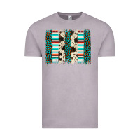 Vintage Zinc leopard cowhide brush stroke Vintage Tee - Artiststas