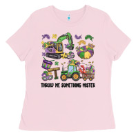 Bubblegum Pink throw me something mister Ladies Tee - MaliasSmallBusiness
