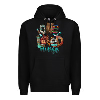 Black One Loved Nurse Premium Hoodie - FaDigitalArtStudio