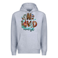 Heather Grey One Loved Nurse Premium Hoodie - FaDigitalArtStudio