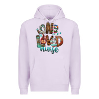 Lilac One Loved Nurse Premium Hoodie - FaDigitalArtStudio