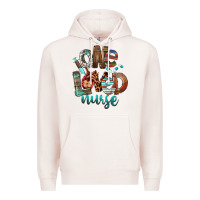 Pale Pink One Loved Nurse Premium Hoodie - FaDigitalArtStudio