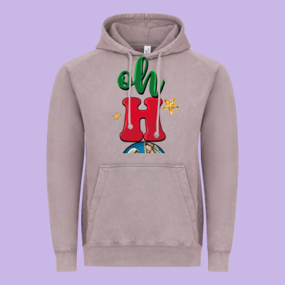 Oh Holy Night Vintage Hoodie Designed By Barkaloodesign
