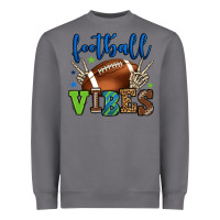 Storm Football vibes green and blue Heavyweight Sweatshirt - HowdyJamesFarm