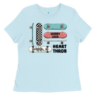 Baby Blue worry less Ladies Tee - MaliasSmallBusiness