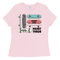 Bubblegum Pink worry less Ladies Tee - MaliasSmallBusiness