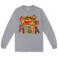 Heather Grey Taco Fiesta Long Sleeve Tee - texasbilliewilder