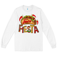 White Taco Fiesta Long Sleeve Tee - texasbilliewilder