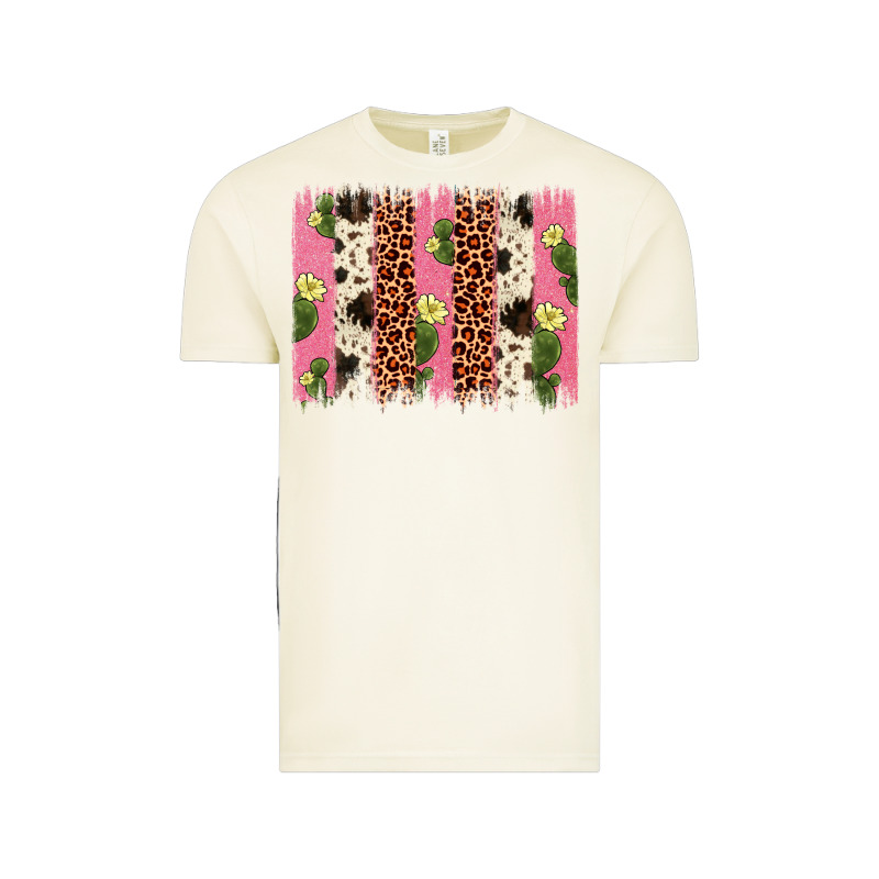 Cactus Leopard Cowhide Brush Stroke Vintage Tee by Artiststas | Teevron