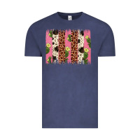 Vintage Denim cactus leopard cowhide brush stroke Vintage Tee - Artiststas
