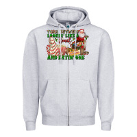 Heather Grey torn between lookin like a snack and eatin one Zipper Hoodie - FaDigitalArtStudio