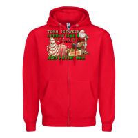 Red torn between lookin like a snack and eatin one Zipper Hoodie - FaDigitalArtStudio