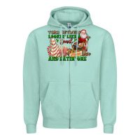 Seafoam torn between lookin like a snack and eatin one Zipper Hoodie - FaDigitalArtStudio