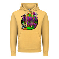 Vintage Mustard halloween lunch lady Vintage Hoodie - BarkalooDesign