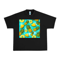 Black blue pineapple Urban Heavy Tee - BarkalooDesign
