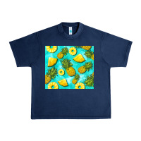 Navy blue pineapple Urban Heavy Tee - BarkalooDesign
