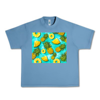 Pebble Blue blue pineapple Urban Heavy Tee - BarkalooDesign