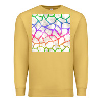 Antique Gold Watercolor Rainbow Giraffe Seamless Pattern Premium Sweatshirt - BundleAndBundleShop