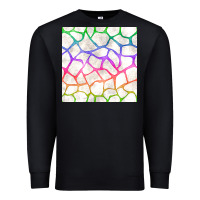 Black Watercolor Rainbow Giraffe Seamless Pattern Premium Sweatshirt - BundleAndBundleShop